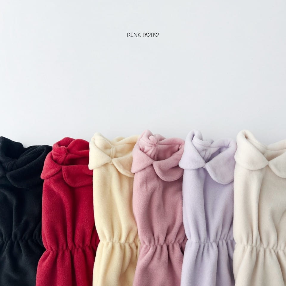 Haro Haro - Korean Children Fashion - #designkidswear - Circle Collar Fleece One-Piece - 4