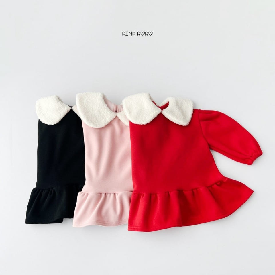 Haro Haro - Korean Children Fashion - #fashionkids - Boa Collar Fleece One-Piece - 7