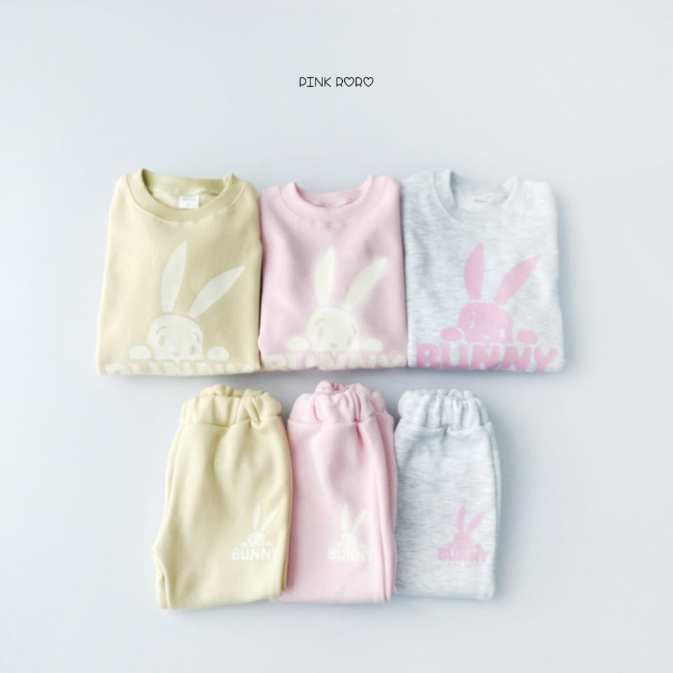 Haro Haro - Korean Children Fashion - #fashionkids - Bunny Fleece Top Bottom Set - 3