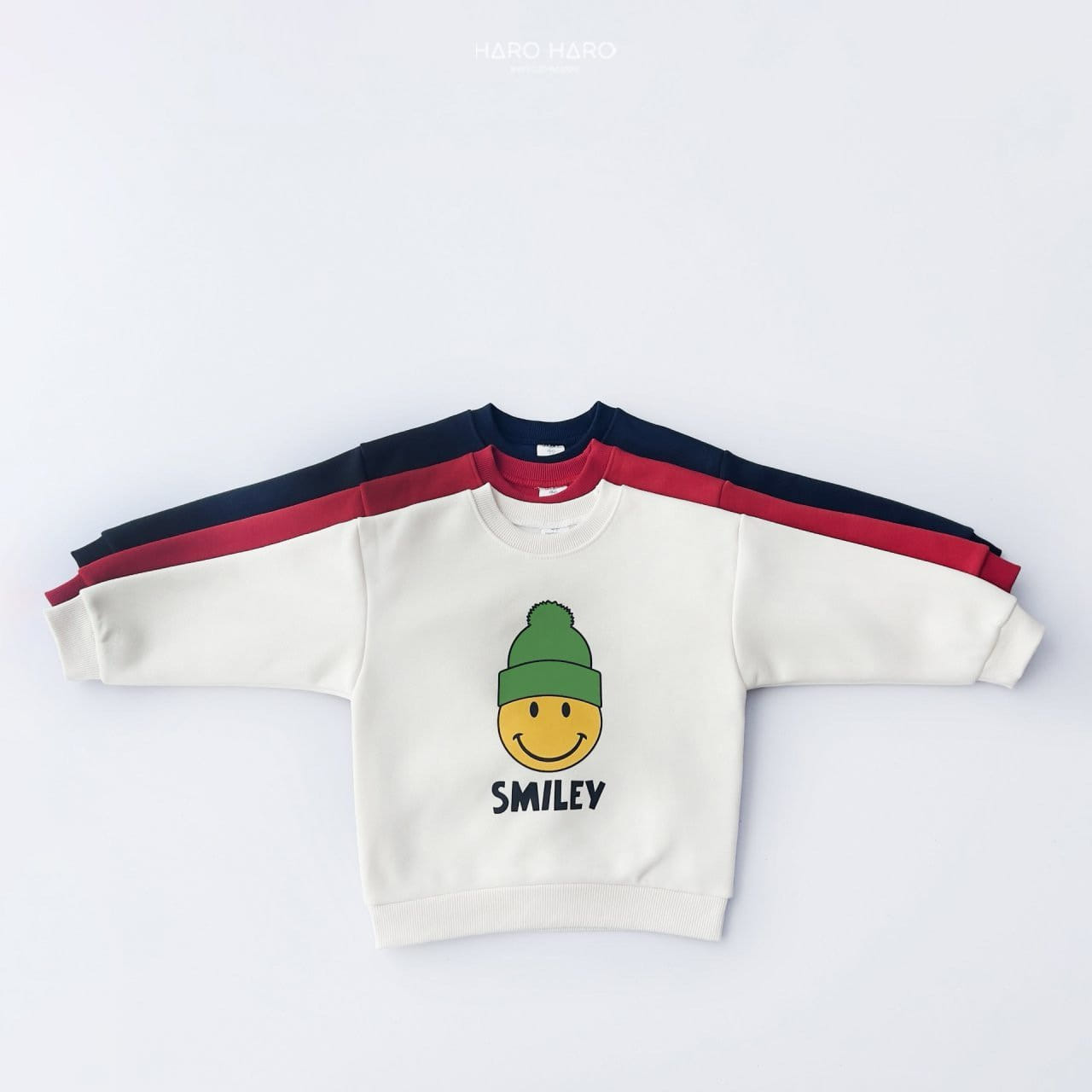 Haro Haro - Korean Children Fashion - #kidzfashiontrend - Smile Sweatshirt With MOM - 8