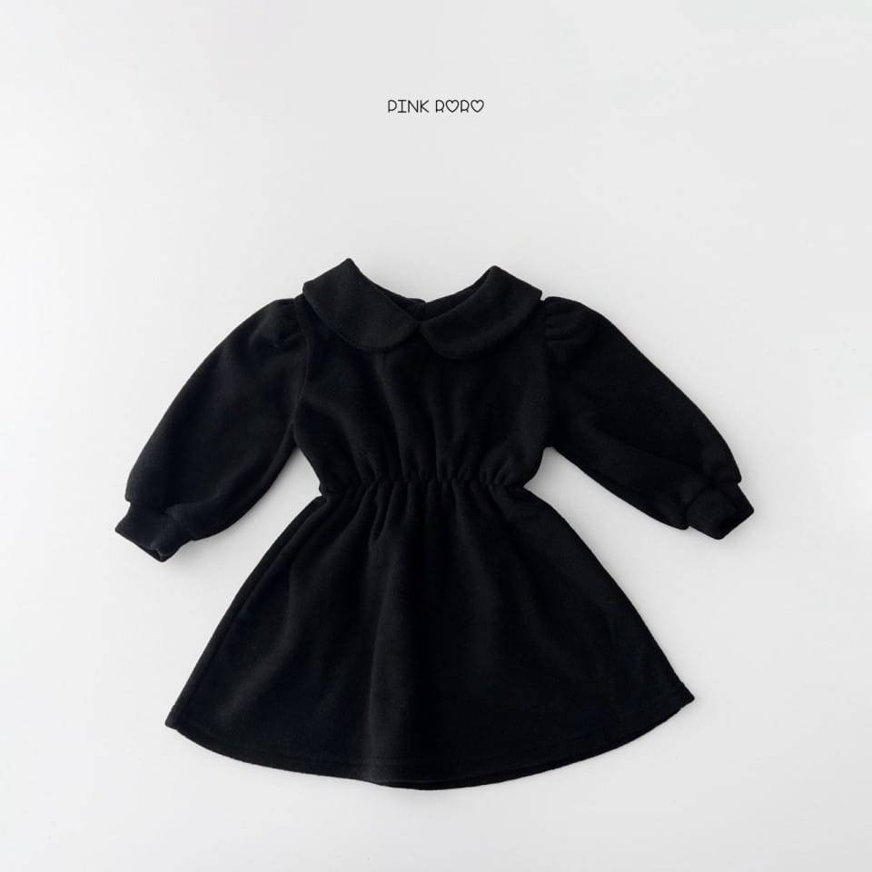 Haro Haro - Korean Children Fashion - #kidzfashiontrend - Circle Collar Fleece One-Piece - 8