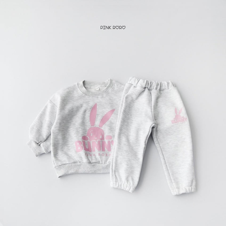 Haro Haro - Korean Children Fashion - #kidzfashiontrend - Bunny Fleece Top Bottom Set - 6