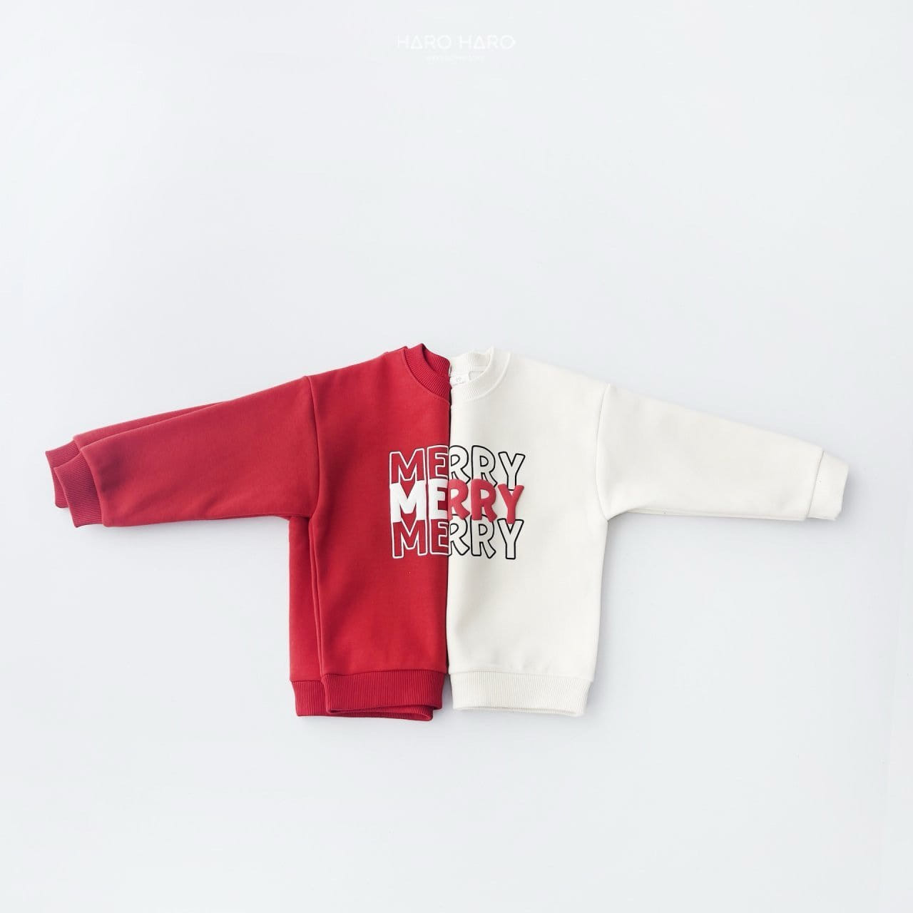 Haro Haro - Korean Children Fashion - #littlefashionista - Merry Merry Sweatshirt With MOM - 9