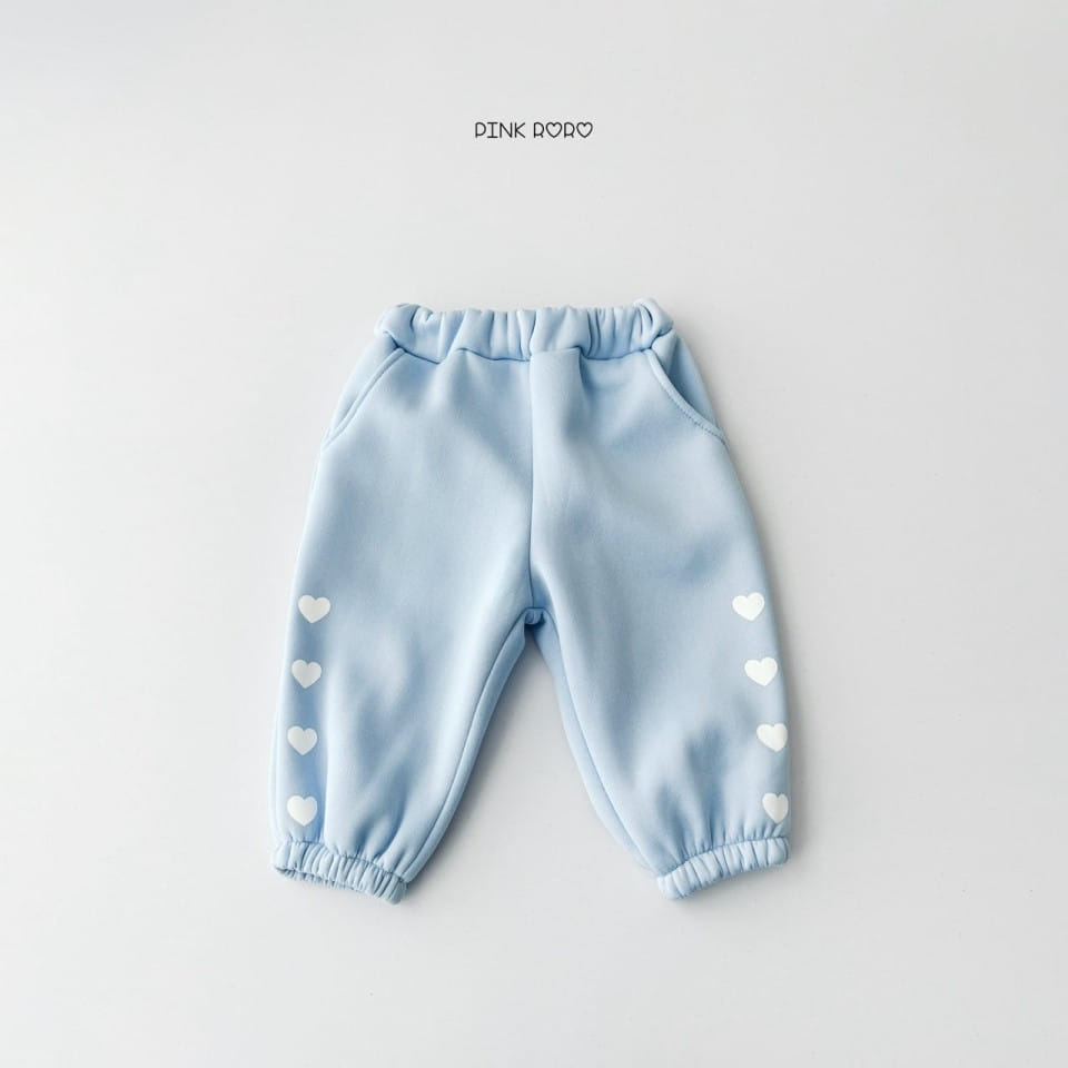 Haro Haro - Korean Children Fashion - #minifashionista - Bbo Heart Fleece Jogger Pants - 3