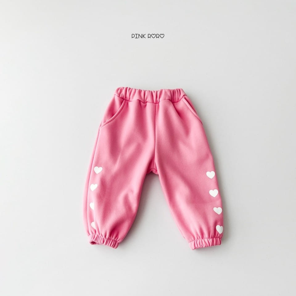 Haro Haro - Korean Children Fashion - #minifashionista - Bbo Heart Fleece Jogger Pants - 4