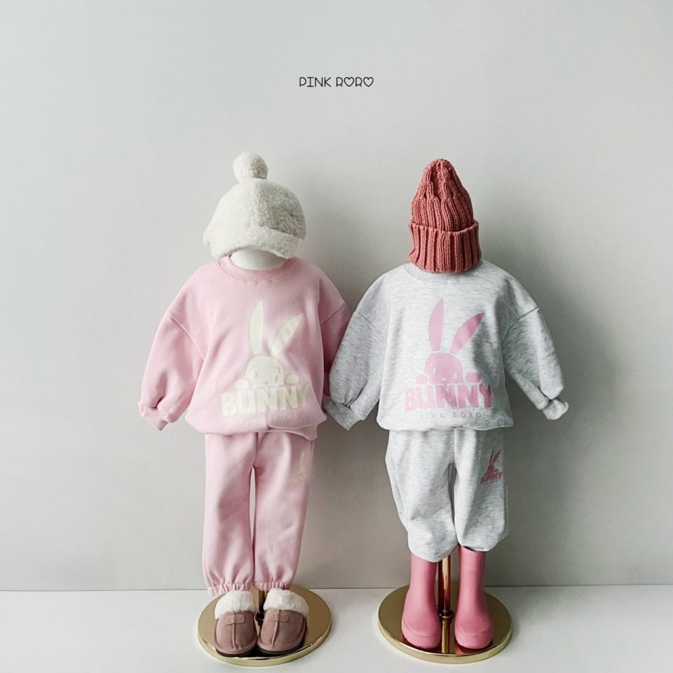 Haro Haro - Korean Children Fashion - #prettylittlegirls - Bunny Fleece Top Bottom Set - 11
