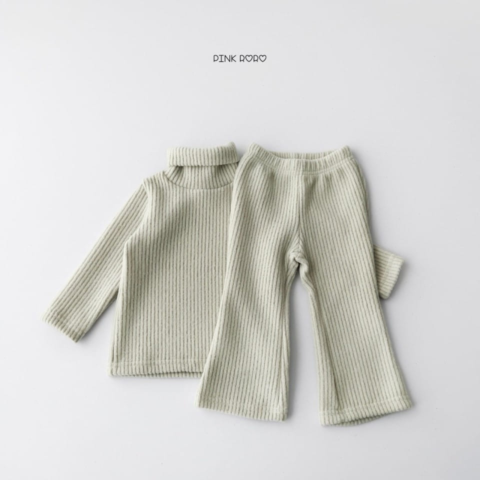 Haro Haro - Korean Children Fashion - #prettylittlegirls - Knit Turtleneck Boots Cut Top Bottom Set - 10