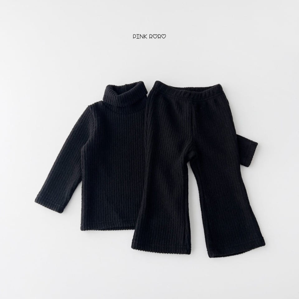 Haro Haro - Korean Children Fashion - #todddlerfashion - Knit Turtleneck Boots Cut Top Bottom Set - 11
