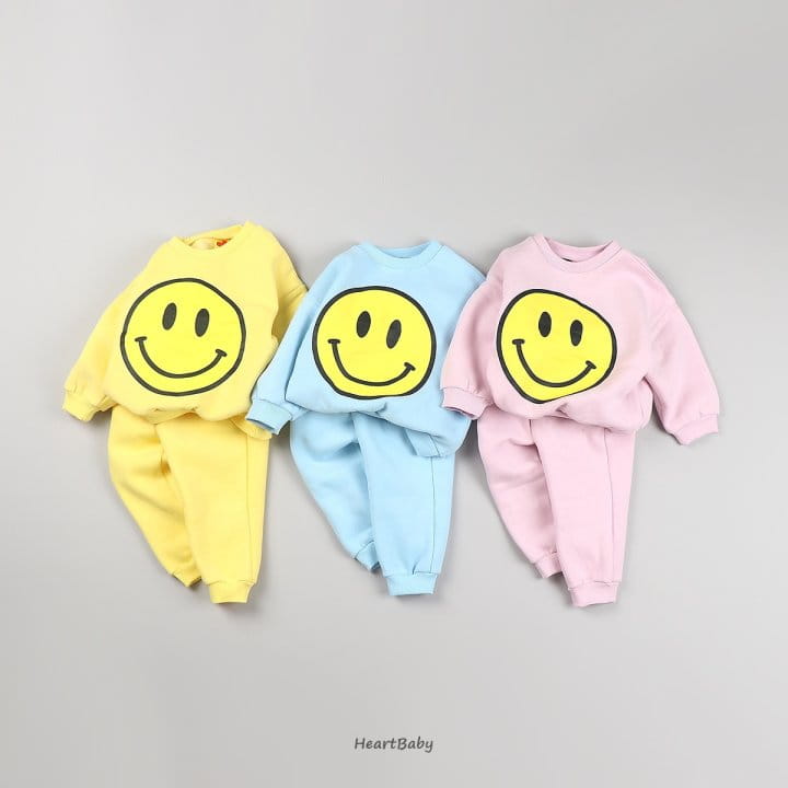 Heart Baby - Korean Children Fashion - #childofig - Smile Top Bottom Set