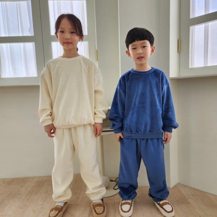 Heart Baby - Korean Children Fashion - #prettylittlegirls - Mink Rib Top Bottom Set