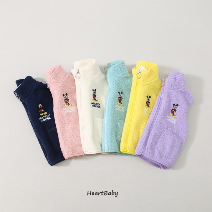 Heart Baby - Korean Children Fashion - #stylishchildhood - M Fleece Vest - 2