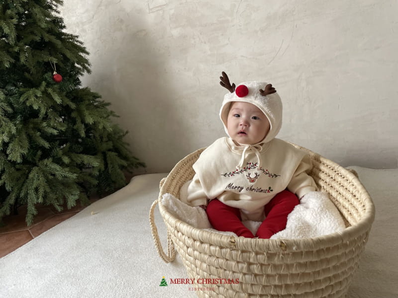 Hi Byebebe - Korean Baby Fashion - #onlinebabyshop - Rudolf Embroidery Bodysuit - 4