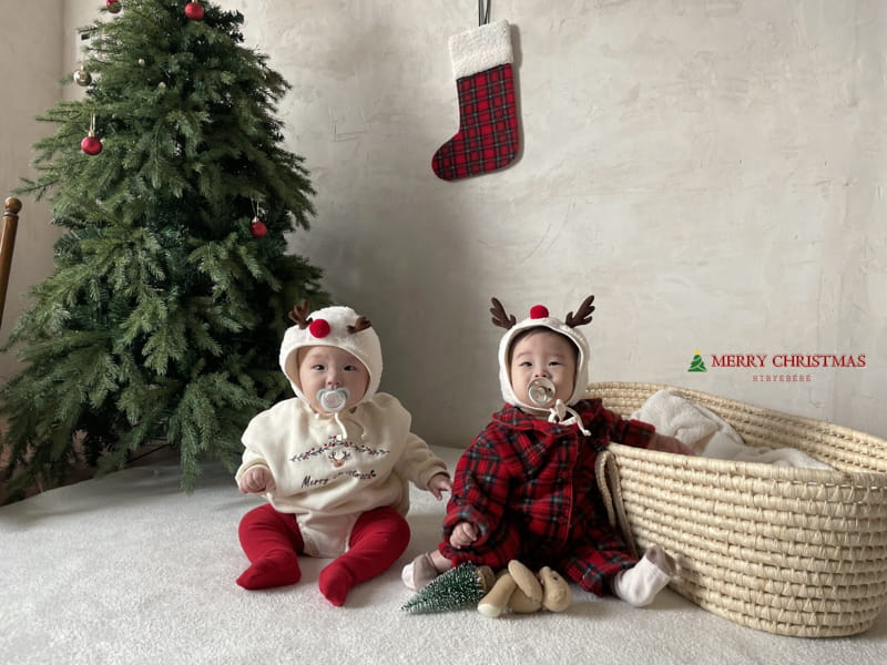 Hi Byebebe - Korean Baby Fashion - #babyboutique - Rudolf Embroidery Bodysuit - 5