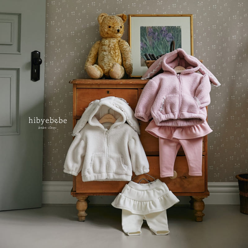 Hi Byebebe - Korean Baby Fashion - #babyboutique - Bunny Fleece ZIP-up
