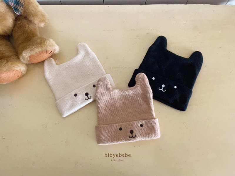 Hi Byebebe - Korean Baby Fashion - #babyboutique - Bear Embroidery Beanie - 3