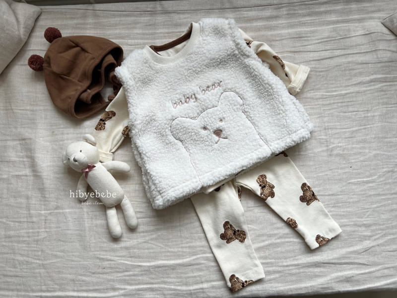 Hi Byebebe - Korean Baby Fashion - #babyboutiqueclothing - Warm Bear Embroidery Vest