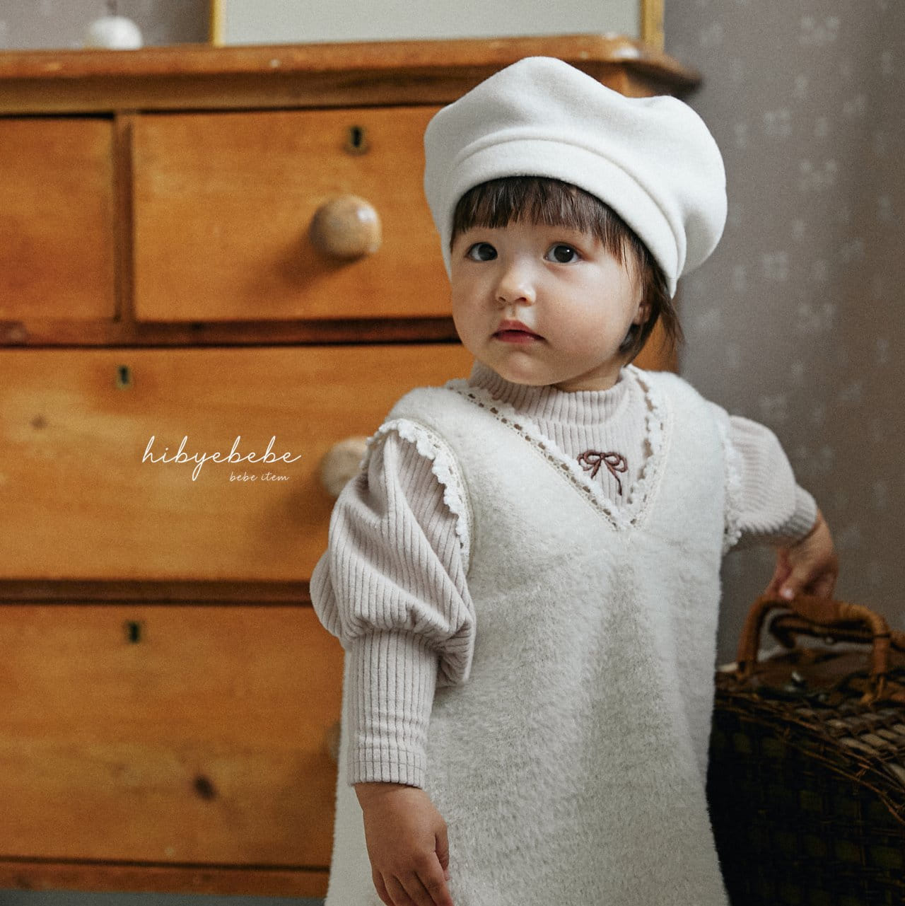 Hi Byebebe - Korean Baby Fashion - #babyboutiqueclothing - Ribbon Rib Puff Tee