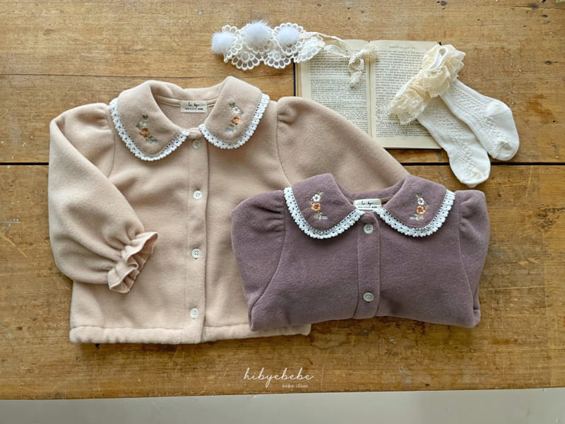Hi Byebebe - Korean Baby Fashion - #babyclothing - Flower Embroidery Cardigan - 8