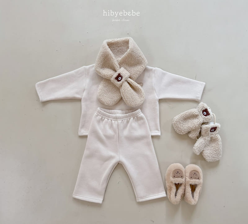 Hi Byebebe - Korean Baby Fashion - #babyclothing - Bear Fleece Top Bottom Set - 8