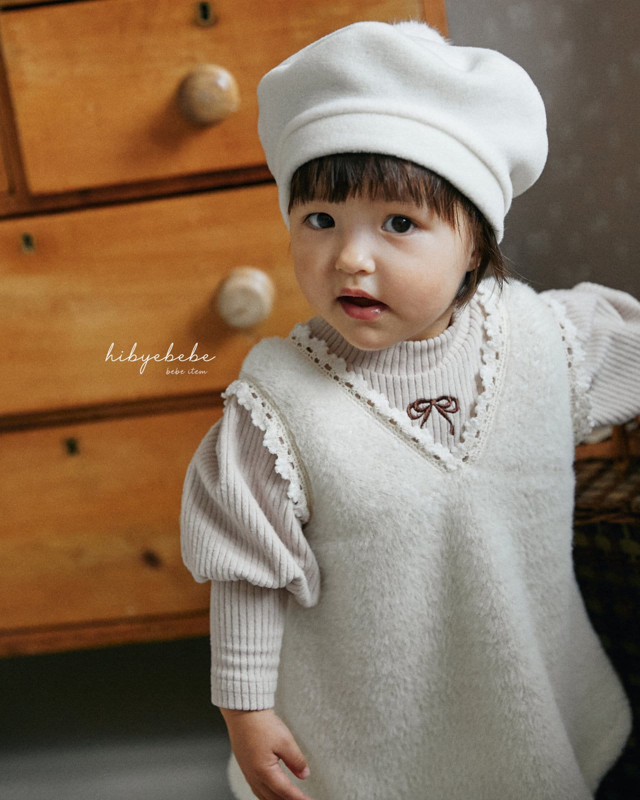 Hi Byebebe - Korean Baby Fashion - #babyclothing - Ribbon Rib Puff Tee - 2