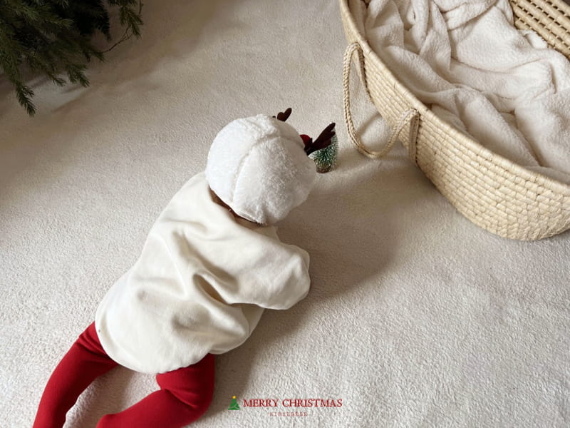 Hi Byebebe - Korean Baby Fashion - #babyfever - Rudolf Embroidery Bodysuit - 9
