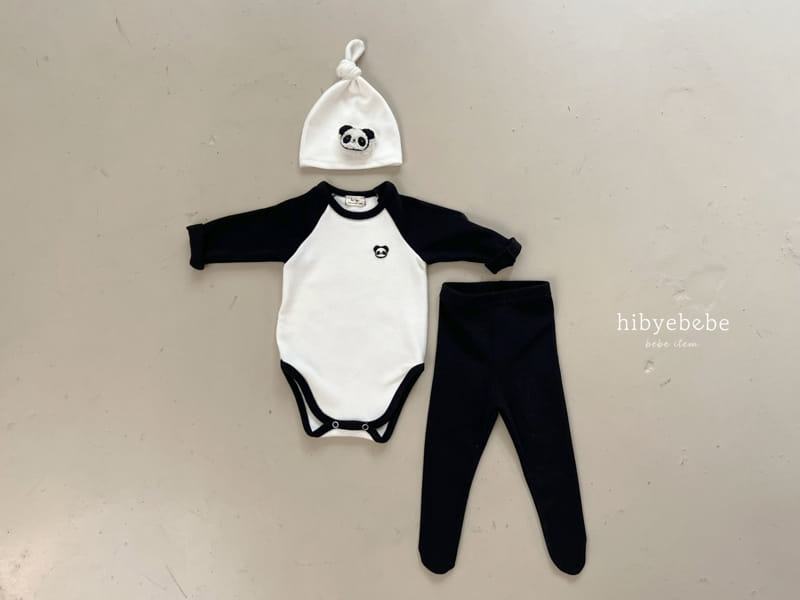 Hi Byebebe - Korean Baby Fashion - #babyfever - Baby Penda Bodysuit Set 