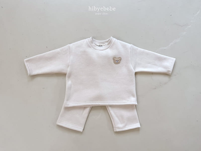 Hi Byebebe - Korean Baby Fashion - #babyfever - Bear Fleece Top Bottom Set - 10