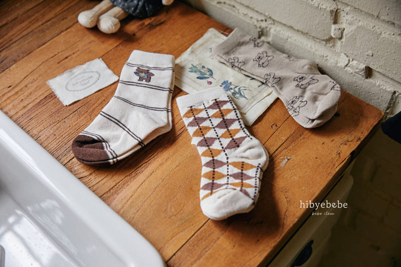 Hi Byebebe - Korean Baby Fashion - #babyfever - Bear Socks Set