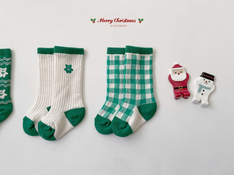 Hi Byebebe - Korean Baby Fashion - #babygirlfashion - Christmas Socks Set - 12