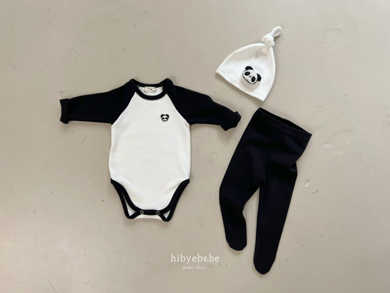 Hi Byebebe - Korean Baby Fashion - #babygirlfashion - Baby Penda Bodysuit Set  - 2