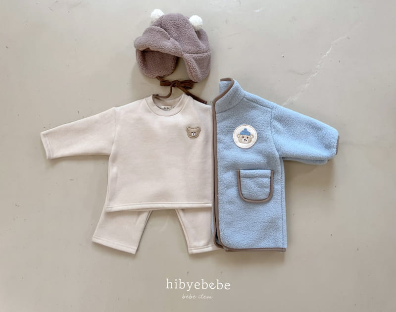 Hi Byebebe - Korean Baby Fashion - #babygirlfashion - Bear Fleece Top Bottom Set - 11