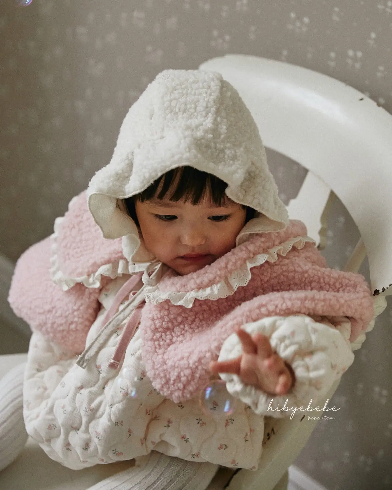 Hi Byebebe - Korean Baby Fashion - #babylifestyle - Double Collar Fluffy Cape - 9