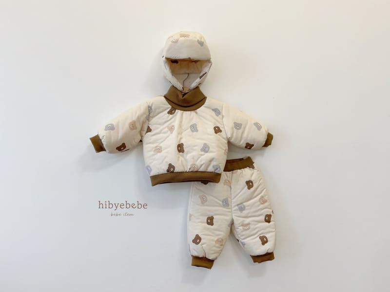 Hi Byebebe - Korean Baby Fashion - #babyoninstagram - Bear Skii Top Bottom Set - 2