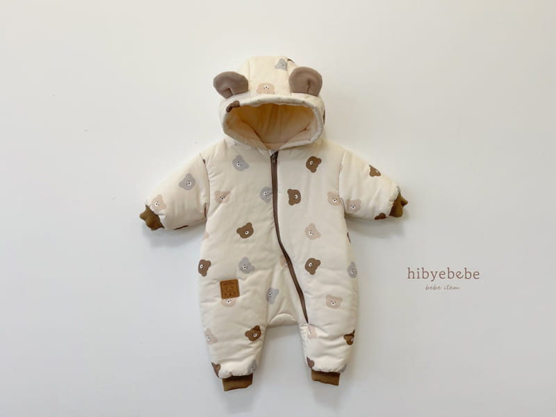 Hi Byebebe - Korean Baby Fashion - #babyoninstagram - Bear Skii Overalls