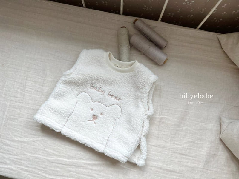 Hi Byebebe - Korean Baby Fashion - #babyootd - Warm Bear Embroidery Vest - 8