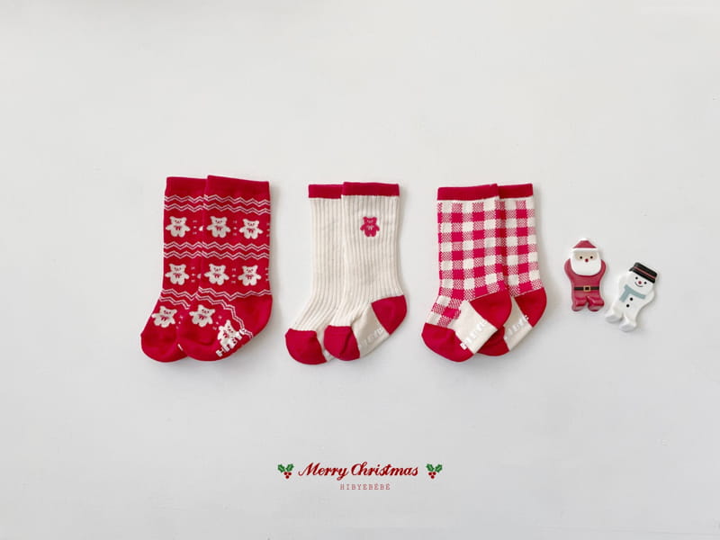 Hi Byebebe - Korean Baby Fashion - #babyoutfit - Christmas Socks Set