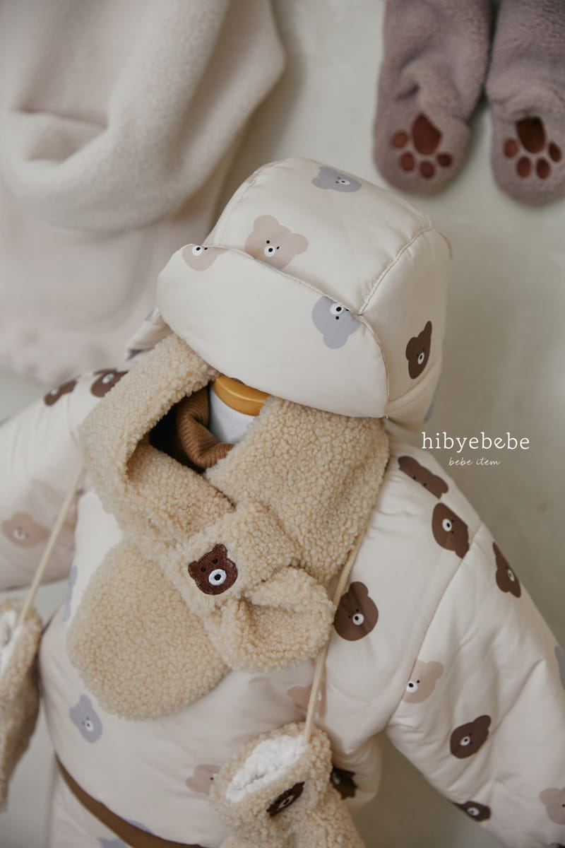 Hi Byebebe - Korean Baby Fashion - #babyoutfit - Bear Padding Hat - 5