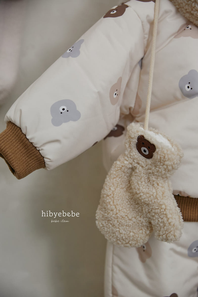 Hi Byebebe - Korean Baby Fashion - #babyoutfit - Bear Skii Top Bottom Set - 5