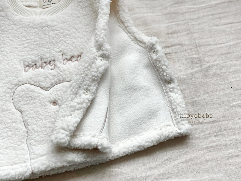 Hi Byebebe - Korean Baby Fashion - #babyoutfit - Warm Bear Embroidery Vest - 10