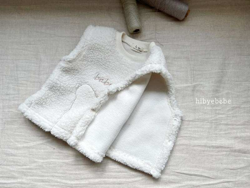 Hi Byebebe - Korean Baby Fashion - #babyoutfit - Warm Bear Embroidery Vest - 9