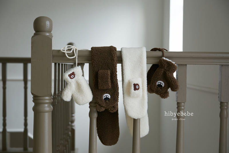 Hi Byebebe - Korean Baby Fashion - #babyoutfit - Aniaml Gloves Muffler Set - 10