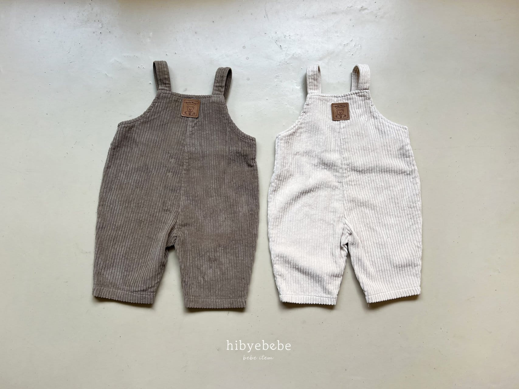 Hi Byebebe - Korean Baby Fashion - #babyoutfit - Denver Rib Dungarees - 12