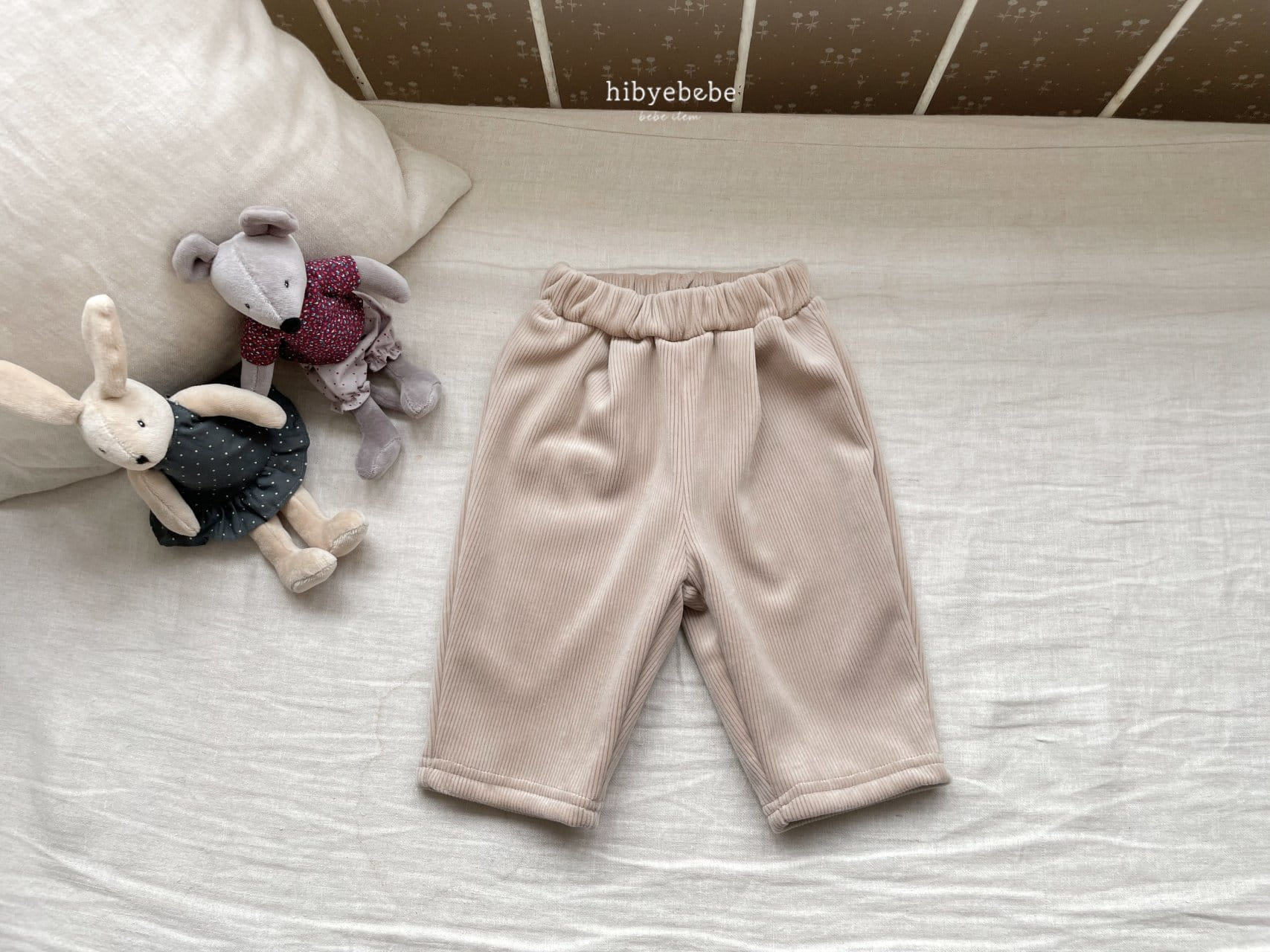 Hi Byebebe - Korean Baby Fashion - #babyoutfit - Mink Pleated Pants - 9