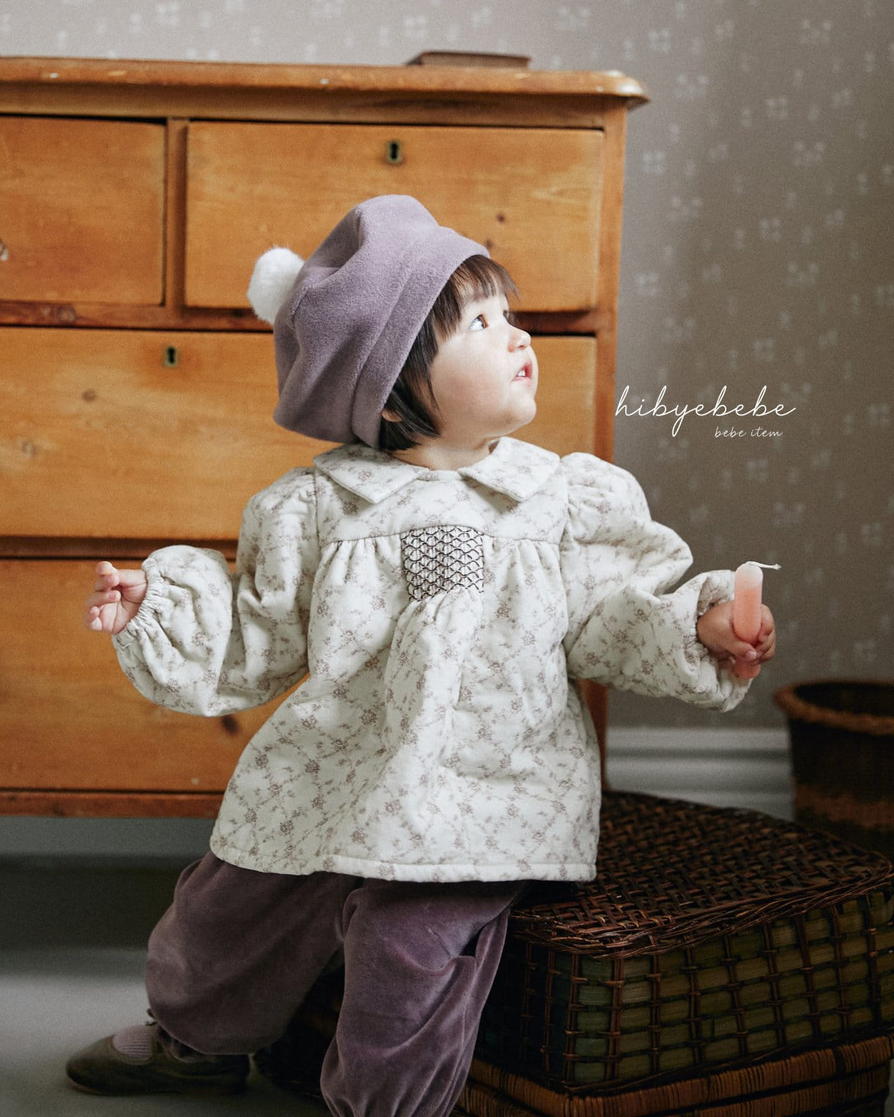 Hi Byebebe - Korean Baby Fashion - #babyoutfit - Urban Smocking Top Bottom Set - 2
