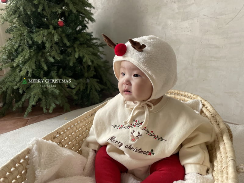 Hi Byebebe - Korean Baby Fashion - #babywear - Rudolf Embroidery Bodysuit