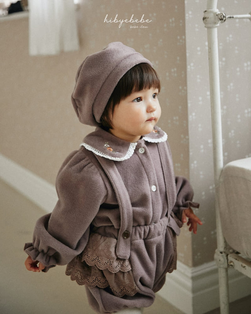 Hi Byebebe - Korean Baby Fashion - #babywear - Monte Lace Dungarees Bloomer - 3