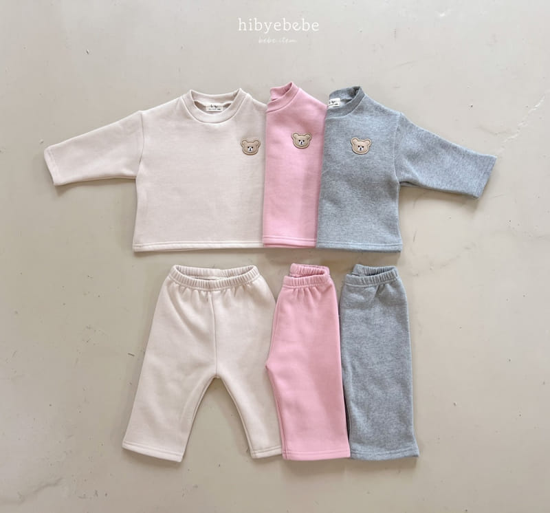 Hi Byebebe - Korean Baby Fashion - #babywear - Bear Fleece Top Bottom Set - 2