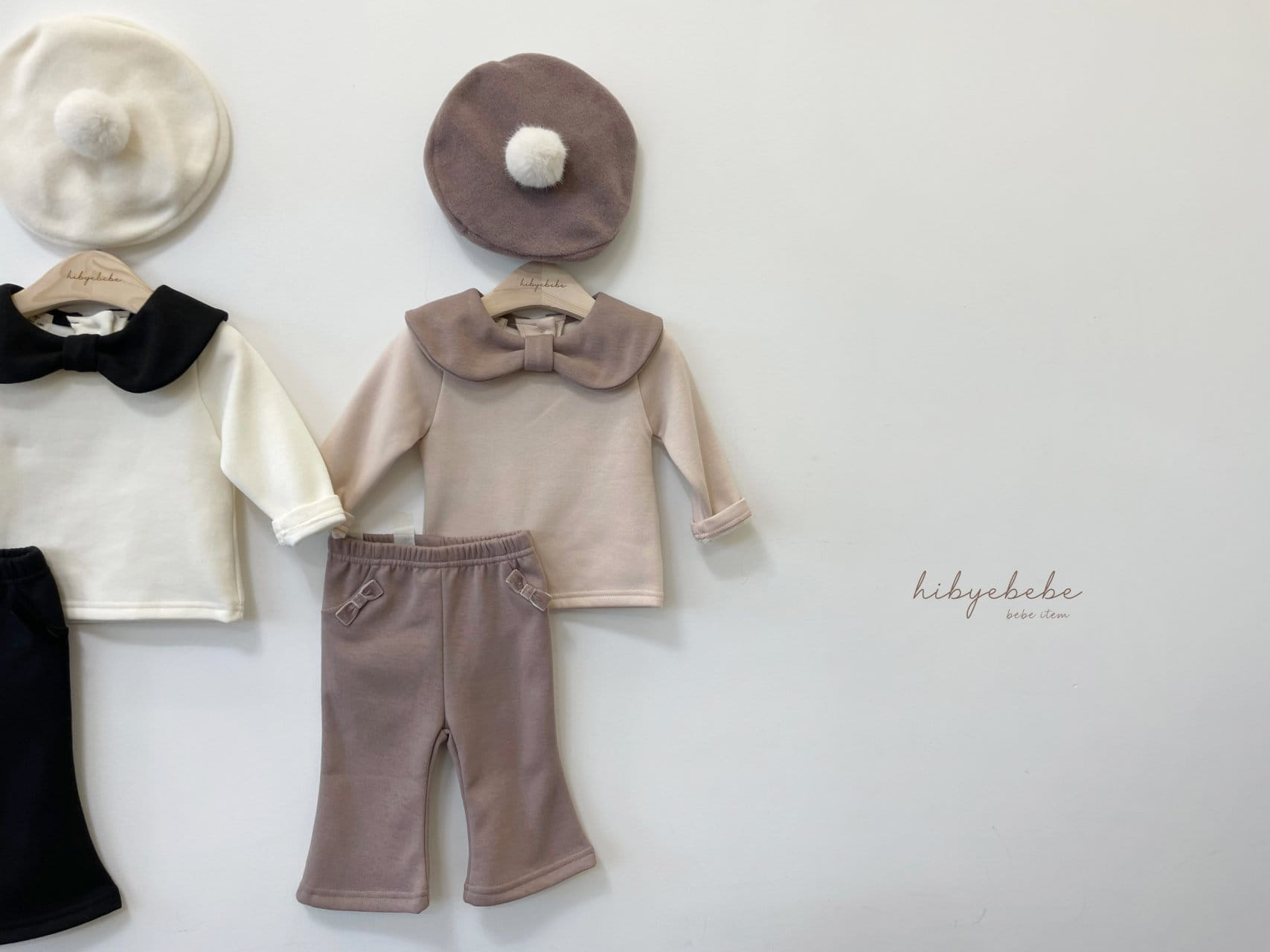 Hi Byebebe - Korean Baby Fashion - #babyoutfit - Ribbon Sera Top Bottom Set - 4