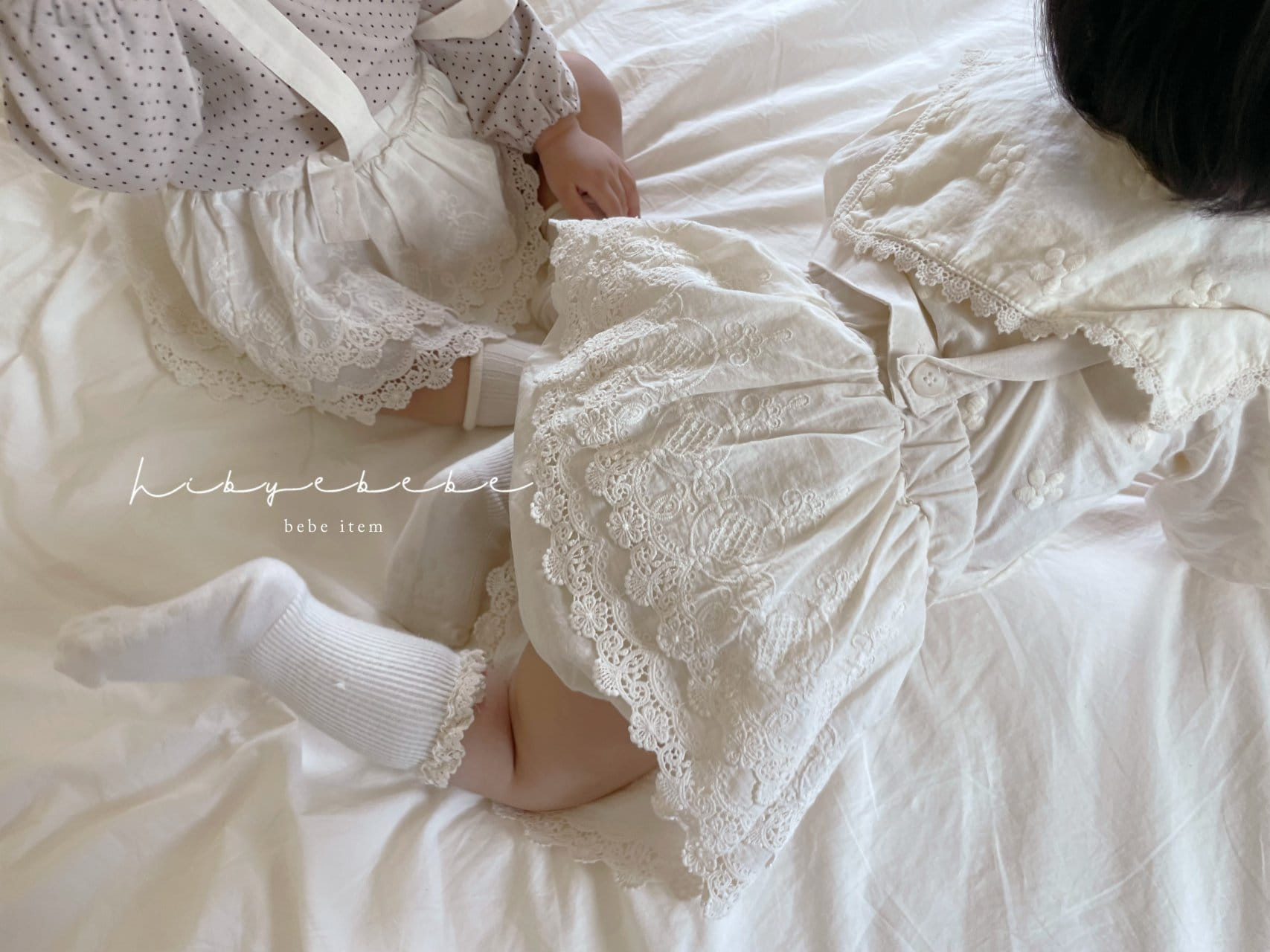 Hi Byebebe - Korean Baby Fashion - #babywear - Lace Dungarees Bloomers