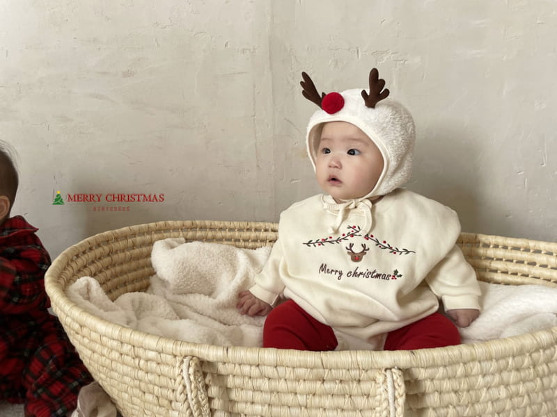 Hi Byebebe - Korean Baby Fashion - #onlinebabyboutique - Rudolf Embroidery Bodysuit - 2